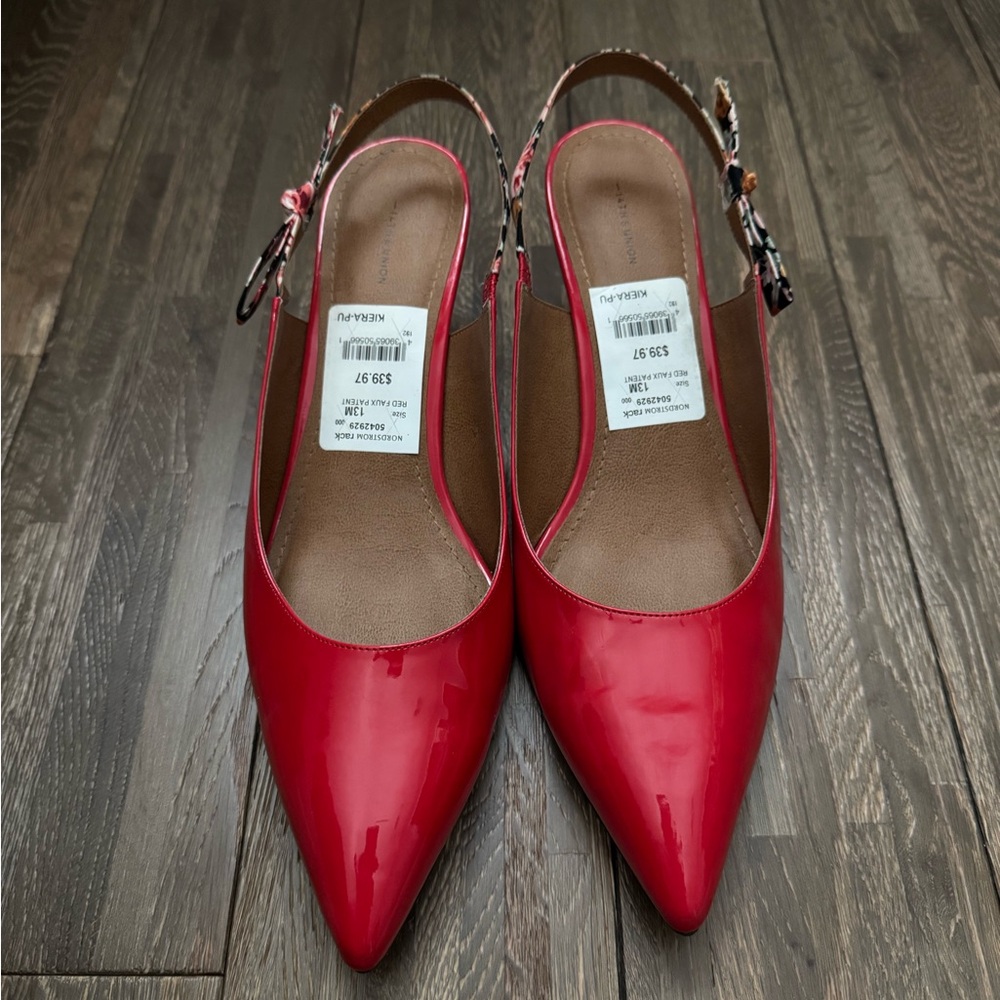 Stylish Red Women's Slingback Shoes